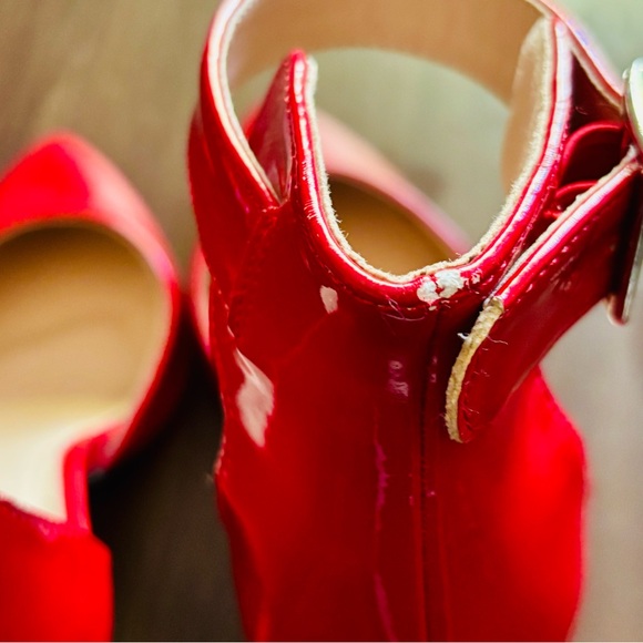 Elegant Women’s Sz 6 Red Patent Leather Heels - Picture 14 of 14